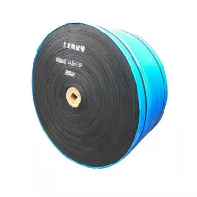 China High Transmission Efficiency EP500 Polyester Rubber Multi Ply Heat Resistant Concrete Conveyor Belt for sale