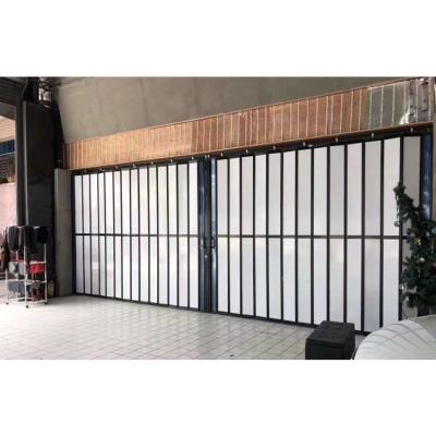 China Thermal Insulation Department Stores Rail Invisible Hanging Crystal Folding Door for sale