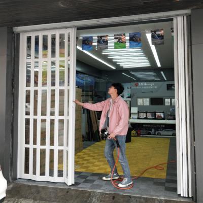 China Thermal Insulation Price Transparent Polycarbonate Folding Door for sale