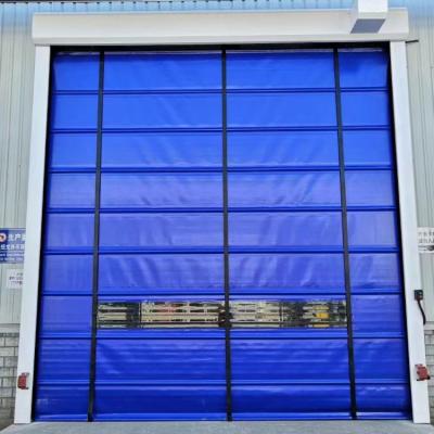 China Heat Insulation PVC Door Induction Automatic Speed ​​Gate Fast Stacking Lifting Door For Workshop for sale