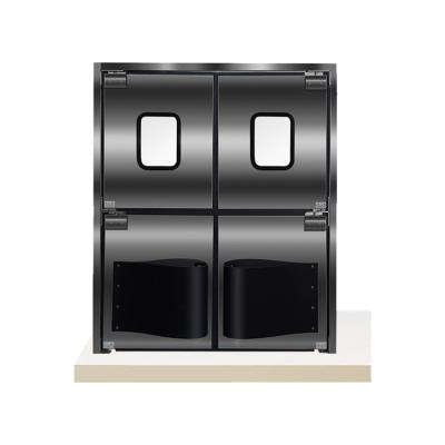 China Heat Insulation Door Stainless Steel Commercial Traffic Impact Door For Food Factory for sale