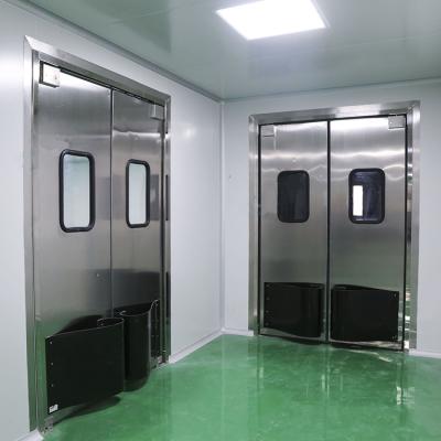 China Heat Insulation 304 Stainless Steel Automatic Closing Traffic Impact Door For Food Processing for sale