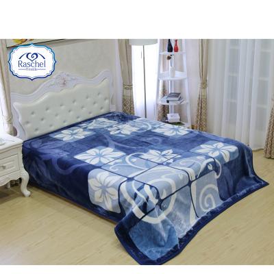 China Hot Sale Korean Style 1 Side Embossed 100% Polyester Anti-pilling Blanket for sale