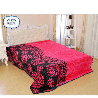 China Custom Printed 100% Polyester Korean Style Anti-pilling Blanket for sale