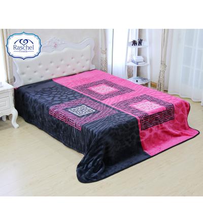 China SUPER SOFT 100% POLYESTER 1PLY ANIMAL SKIN PLUSH BLANKET for sale