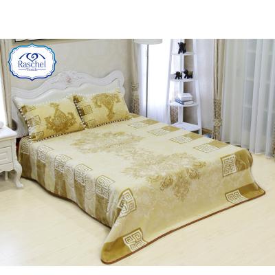 China 100% Polyester Anti-Pilling Super Soft Feeling Raschel Embossed Blanket for sale