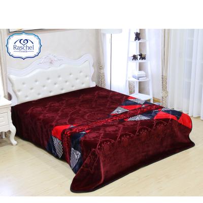 China Anti-pilling 3D New Design 100% Korean Style2Ply Hot Selling Polyester Mink Blanket for sale