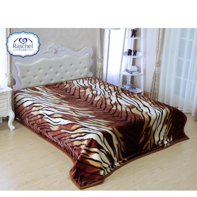 China Anti-pilling 100% Polyester Super Soft Quality 2 Ply Animal Print Blanket for sale