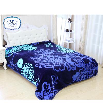 China 100% Polyester Anti-pilling Super Soft 1 Side Algerian Custom Blanket 1 Ply for sale