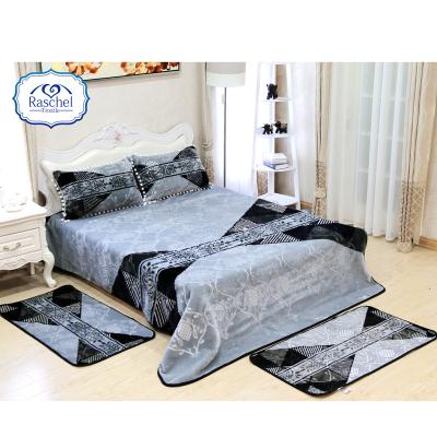 China Algerian Popular Korean Polyester Anti-pilling 100% Custom Blanket for sale