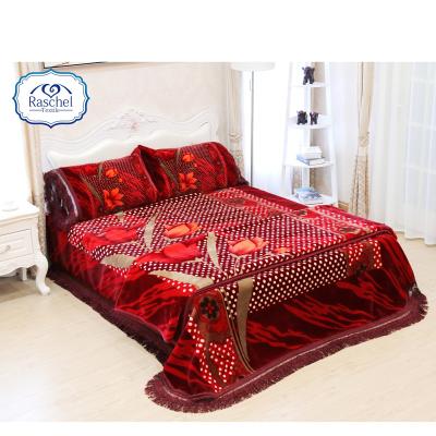 China Anti-pilling Polyester 100% Korean Style Embossed Luxury 3 Pcs Sheet Bedding Sets for sale