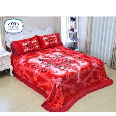 China Anti-pilling 100% Polyester Supply Touch Feeling Korean Style Classic Design 3pcs/4pcs Bedspread Covering Set for sale