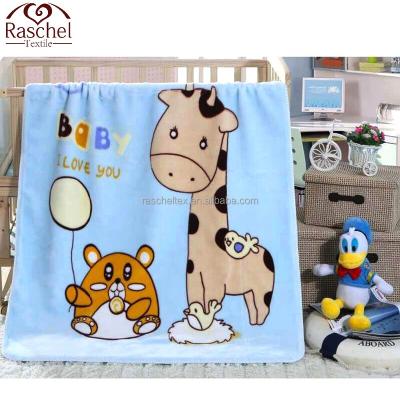 China Anti-pilling Polyester 100% Mink Baby Super Soft Blanket for sale