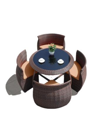 China General Use: Outdoor Furniture New Style Synthetic Rattan Dining Table And Chair for sale