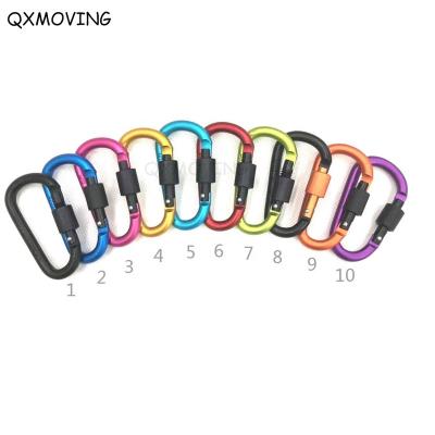 China QXMOVING Easy Carry Mini Aluminum Small Carabiner 8cm for Survival Adventure Outdoor Camping for sale