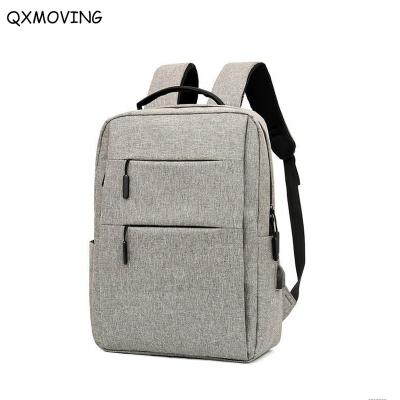 China With USB QXMOVING Portable Women Man Bag Single USB Laptop Business Travel Backpack With USB Charging Port for sale