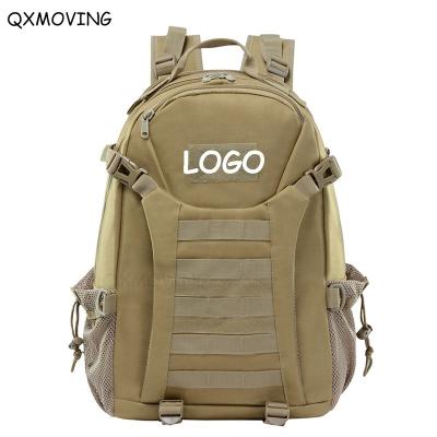 China QXMOVING LOGO Backpack Nylon Black Green Travel Bag Waterproof Outdoor Sport Custom Military Backpacks Waterproof for sale