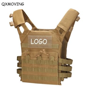 China QXMOVING BANG Black Outdoor Military Adjustable Men's Dish Carrier Cute Air Molle Soft Tactical Vest For Training Vest for sale