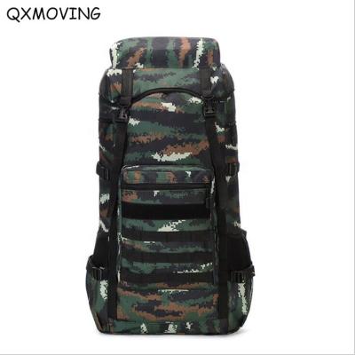 China QXMOVING Raincoats 3 Pack 70L Custom Military Day Assault Logo Outdoor 600D Oxford Camouflage Waterproof HuntingTactical Backpack for sale