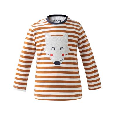 China New Style Anti-shrink Soft Baby Cartoon Solid Knitted Embroidery For Girl Sweater Pullover Striped Sweater for sale