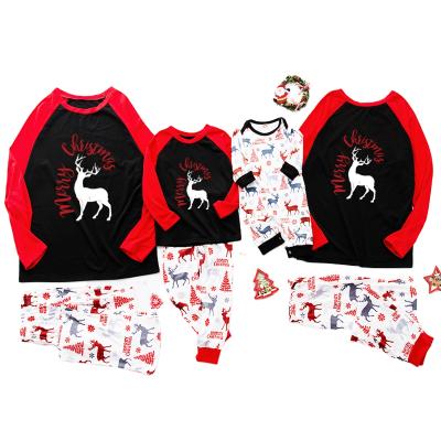 China Lovely Facebook Family Christmas Baby Boy Rompers Matching Rompers Winter Warm Pajamas Long Sleeve Red Matching Romper for sale