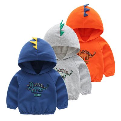 China 2021 QUICK DRY dinosaur kids clothing drop cotton sweater apparel for children kids boy hoodies sweatshirts for sale