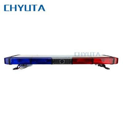 China PC + aluminum police led traffic lightbar red blue warning light safty led flash strobe high power 120w ultra-thin light bar for sale