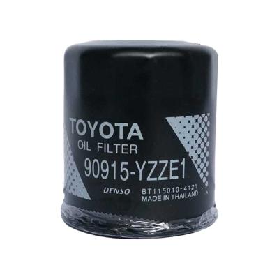 China filter paper factory price car engine oil filter fit for toyota oil filter 90915 yzze1 genuine for sale