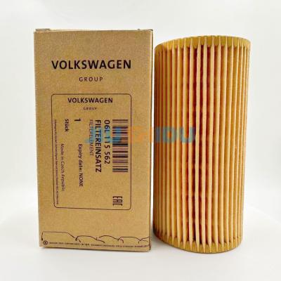 China Wholesale Auto Filter Paper Car Parts Engine Oil Filters Element 06L115562B 06L115562 For VW VAG Audi Filter for sale