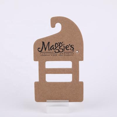 China FSC ECO factory price eco-friendly recycled cardboard paper card hanger for neckwarmers neckerchief neck cuff for sale