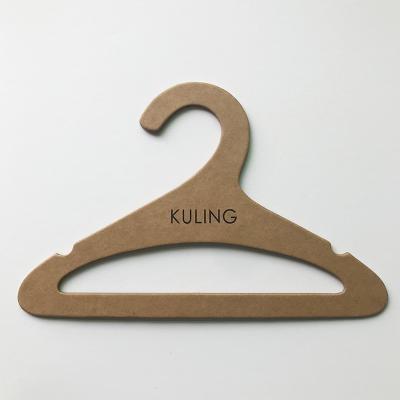 China Eco - Friendly Cardboard Kids Paper Hangers With Customized Logo Printed for sale