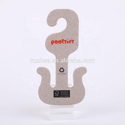 China 2019 Eco Friendly Durable Cardboard Paper Baby Kid Shoes Hangers With Logo Printed for sale