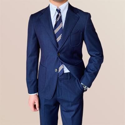 China Suits Button Up Business Formal Gentleman Double Breasted Two Piece Blazer for sale