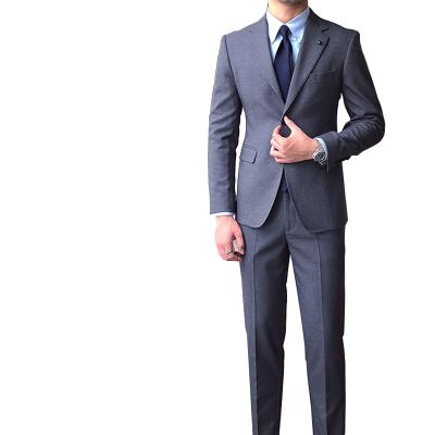 China the solid color suit fashion trend of the self-made gentleman suit of Mr. Lu San of Anti-wrinkle high-ranking British man of suit two-piece suit for sale