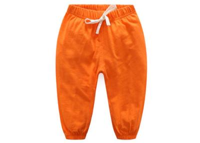 China Anti Static Orange Kids Tracksuit Bottoms Small Feet Leisure Style In Stock for sale