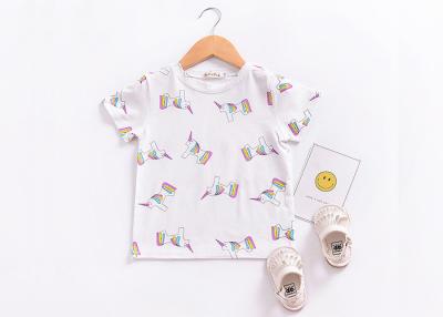 China Summer O Neck Cotton Kids T Shirts 160 Grams Apply To 0-5 Years Baby for sale