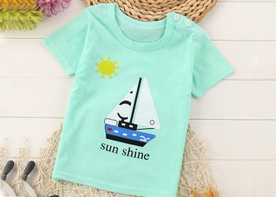 China Colorful Cotton Kids T Shirts Pattern , Boys Short Sleeve Round Neck T Shirt for sale