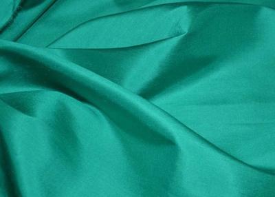 China 68.8 Gsm Dupioni Silk Fabric Green Color , Durable Chinese Silk Fabric In Stock for sale