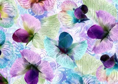 China Anti Wrinkle Digital Silk Jersey Fabric 1.4 Meter With Flowers Decoration for sale