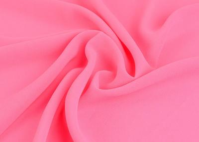 China Pearl Polyester Chiffon Fabric Floral , Dressing 75d Silk Chiffon Fabric for sale