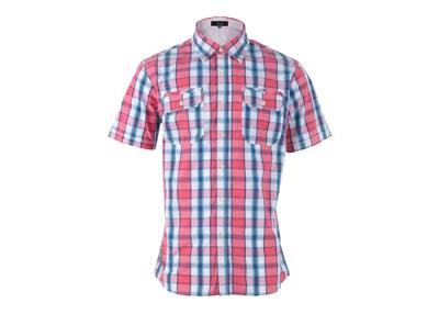 China Custom OEM Comfortable Mens Cotton T Shirts Plaid Cotton Vertical Striped for sale