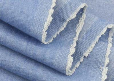 China Woven Twill Plain Dyed Stretch Denim Fabric With Spandex Fusible Customized Color for sale