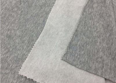 China SGS Approval 100% Cotton Knit Fabric / Plain Dyed Grey Polyester Fabric for sale