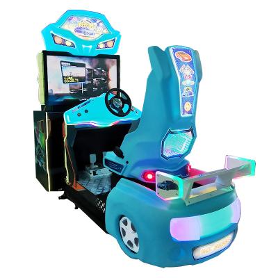 China Blue Raspberry Pi Steering Wheel Extreme Feeling Car Arcade Machine Racing Gamer Gaming Cheap Foldable Chair for sale