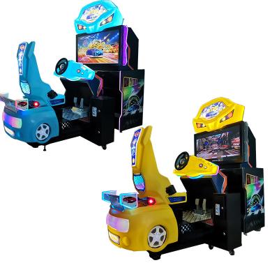 China Raspberry Blue And Yellow Extreme Feeling Machines Arcade Car Racing With Vibration Game Pi for sale