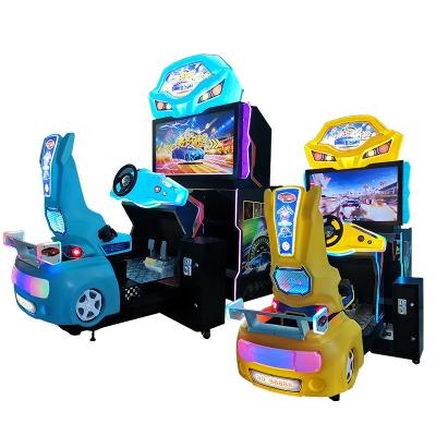 China Custom Raspberry Pi Artwork OEM Service Supported High Quality Car Racing Arcade Game Machine Two Player for sale