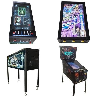 China MDF+Tempered Real MDF+Tempered Glass Home Use Coin Glass Arcade Games Children Tempered Glass Pinball Machine For Kids for sale