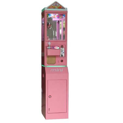 China New Technology MDF+Tempered Glass Kiddie Toys Mini Plush Toy Coin Operated Game Claw Crane Vending Machines For Sale for sale