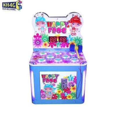 China MDF+Tempered Glass Coin Operated Kids Beat Mole Hitting Crazy Frog Hamster Lottery Hammer Hitting Touch Screen Arcade Game Machine for sale