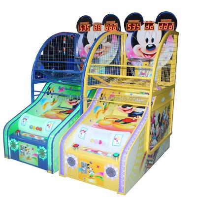 China MDF+IRON Redemption Entertainment Basket Ball Coin Push For Kids Play Game Basketball Arcade for sale